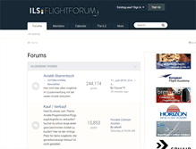 Tablet Screenshot of flightforum.ch